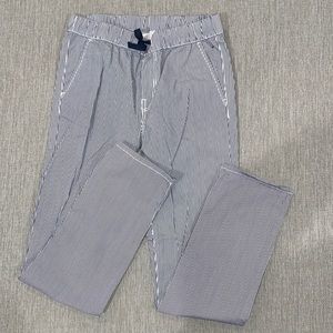 H&M striped lightweight casual pull on pants boy’s size 9/10